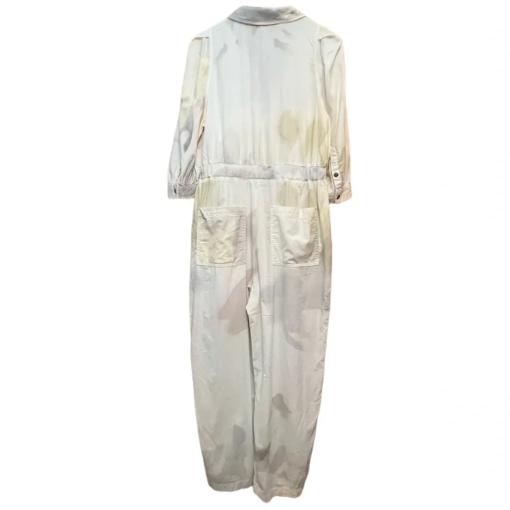 UNIVERSAL THREAD Pastel Tie Dye Puff Sleeve Boiler Lympia Jumpsuit size 4